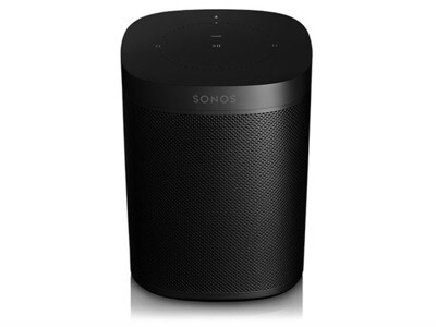 Haut-parleur intelligent One de Sonos - compatible avec Amazon Alexa - Noir