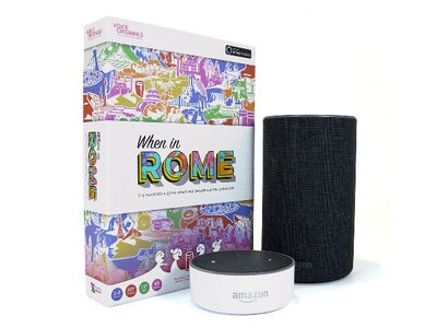 Voice Originals – When in Rome Travel Trivia Board Game Powered by Alexa - English