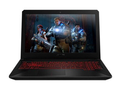 Refurbished - ASUS TUF FX504GD RS51 15.6” Gaming Laptop with Intel®  i5-8300H, 1TB SSHD, 8GB RAM, NVIDIA GTX 1050 Graphics and Windows 10 - Black