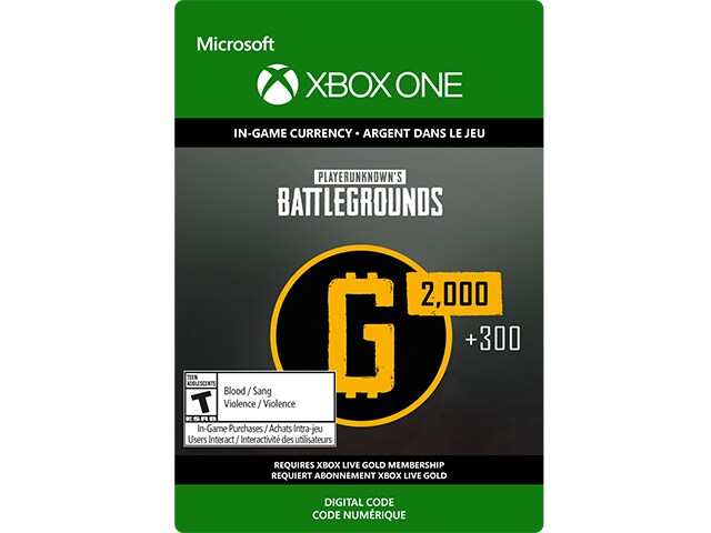 Playerunknown's Battlegrounds 2,300 G-Coin   (Code Electronique) pour PS4™