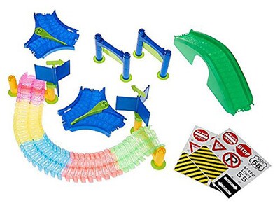 Mindscope Twister Tracks Accessory Pack with Bridge - 67 Pieces 