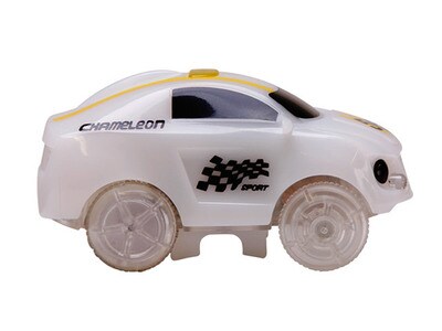 Mindscope Twister Tracks Chameleon Racer Set with 12'(3.6m) Glow Track - One Chameleon Car
