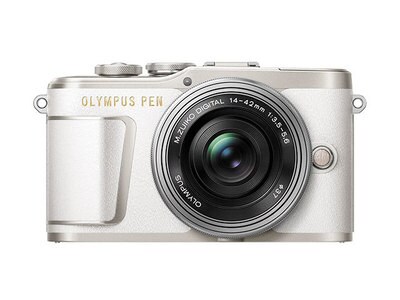 Olympus PEN E-PL9 16MP Mirrorless Camera with 14-42mm f/3.5-5.6 EZ Lens - White