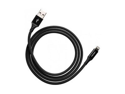 Ventev Charge & Sync 1.2m (4’) Metallic Lightning-to-USB Cable - Black