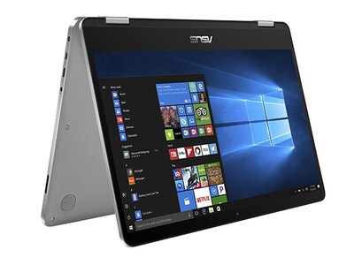 Refurbished - ASUS VivoBook Flip TP401MA-RB91-CB 14" Notebook with Intel N5000, 4GB RAM, 64GB EMMC and Windows 10 PRO S - Light Grey