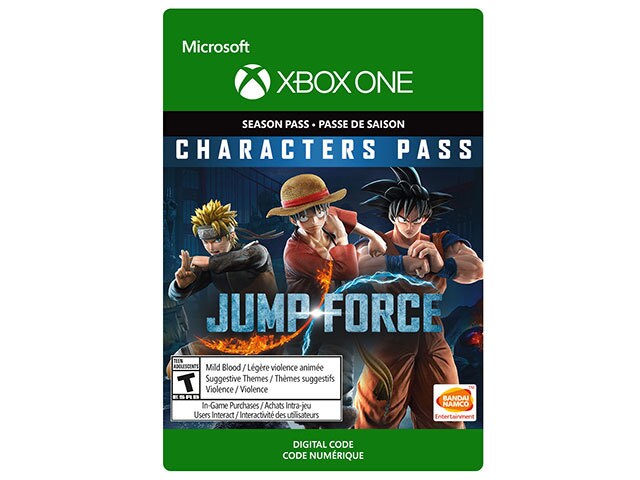 Jump Force: Characters Pass (Code Electronique) pour Xbox One	