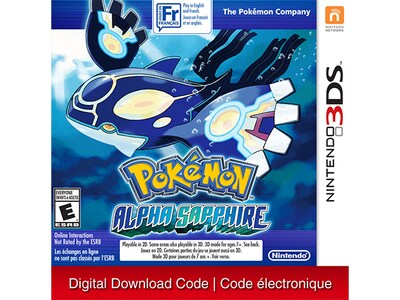 Pokémon Alpha Sapphire (Code Electronique) pour Nintendo 3DS