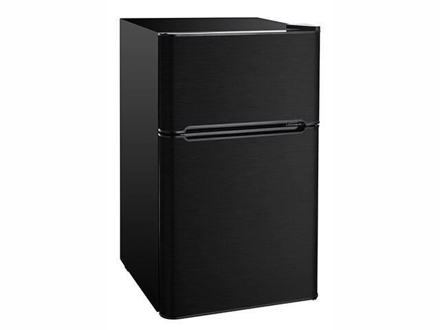 Combinaison réfrigérateur/congélateur RCA compact de 3,2 pieds cube à 2 portes - Acier inoxydable noir