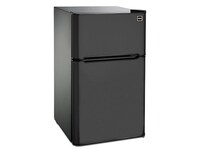 Réfrigérateur RCA à 2 portes de 3,2 pieds cube avec congélateur en haut – Noir