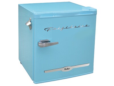 Réfrigérateur bar rétro Frigidaire de 1,6 pieds cube avec ouvre-bouteille sur le côté- Bleu