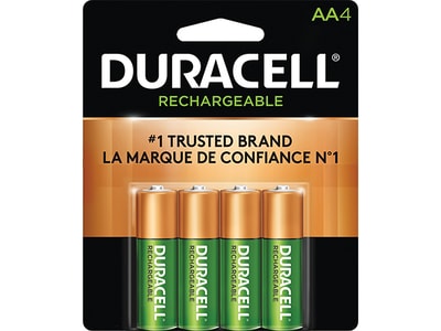 Pile Ni-MH AA rechargeable de Duracell - emballage de 4