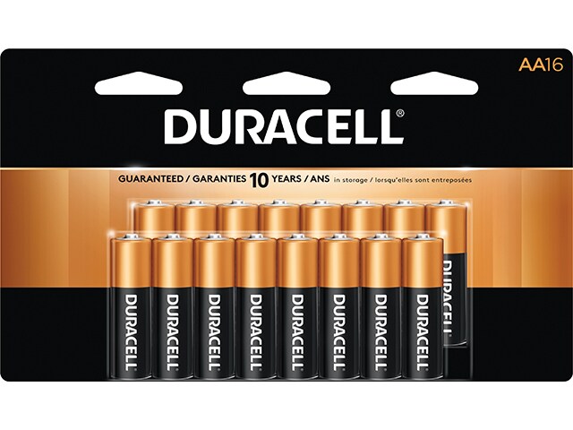 Pile alcaline Coppertop AA de 1,5 V de Duracell - emballage de 16