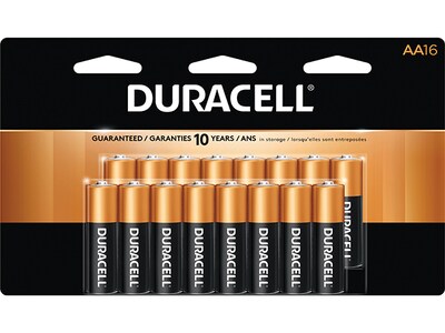 Pile alcaline Coppertop AA de 1,5 V de Duracell - emballage de 16