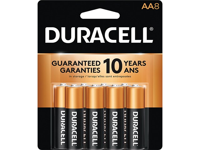 Pile alcaline Coppertop AA de 1,5 V de Duracell - emballage de 8