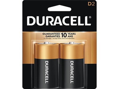 Pile alcaline Coppertop D de 1,5V de Duracell - emballage de 2