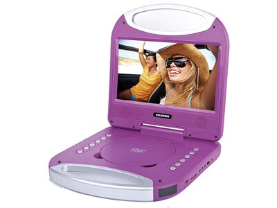 Sylvania 10" Portable DVD Player with Integrated Handle – Purple