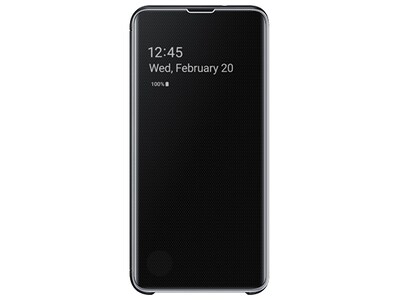 Étui Clear View avec fonction Stand de Samsung pour Galaxy S10e - noir
