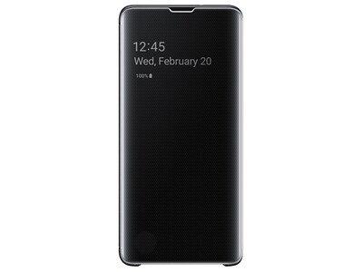 Étui Clear View avec fonction Stand de Samsung pour Galaxy S10 - noir