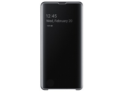 Étui Clear View avec fonction Stand de Samsung pour Galaxy S10+ - noir