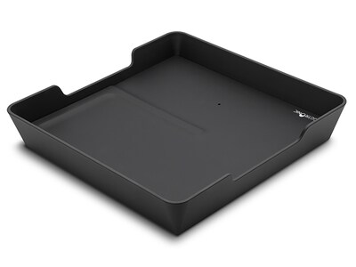 Eggtronic 10W Wireless Charging Valet Tray - Black Leather