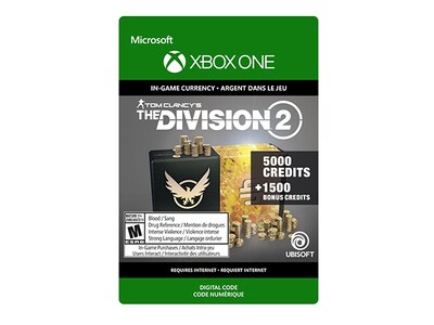 Tom Clancy's - The Division 2: 6500 Premium Credits Pack (Code Electronique) pour Xbox One