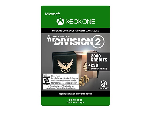 Tom Clancy's The Division 2: Premium Credits Pack (Code Electronique) pour Xbox One