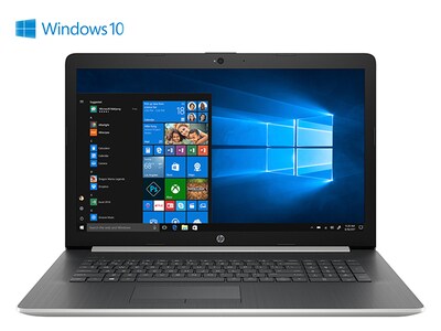 Refurbished - HP 17-CA0006CA 17.3” Laptop with AMD Ryzen 3 2300U, 1 TB HDD, 8GB RAM, AMD Radeon Vega 6 & Windows 10 - Silver