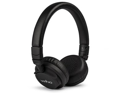Casque d’écoute sans fil Bluetooth® avec microphone ZB-5 de Veho - Noir
