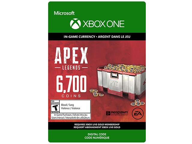 APEX Legends - 6700 Coins (Digital Download) for Xbox One