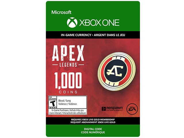 APEX Legends - 1000 Coins (Digital Download) for Xbox One