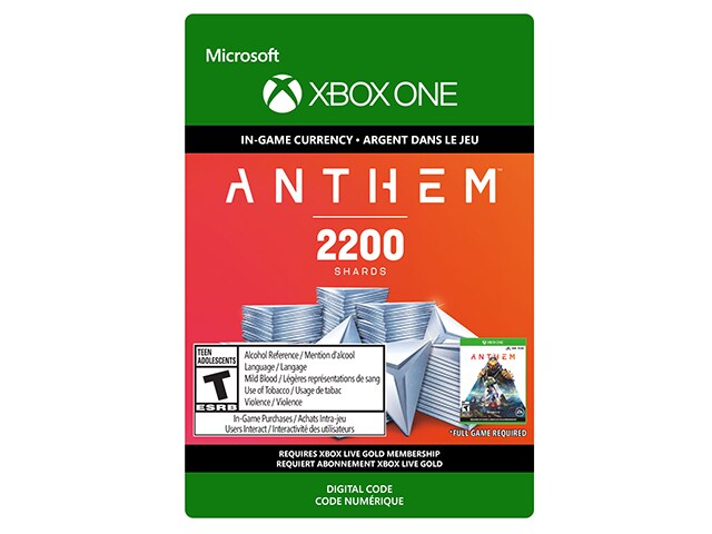 Anthem: 2200 Shards Pack (Digital Download) for Xbox One