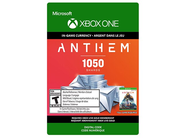 Anthem: 1050 Shards Pack (Digital Download) for Xbox One
