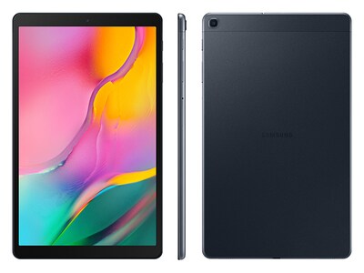 Tablette 10,1 po Galaxy Tab A SM-T510NZKAXAC de Samsung avec processeur à 8 cœurs de 1,8 GHz, stockage de 32 Go et Android 9,0 - Noir