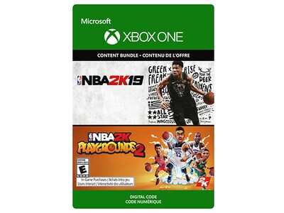 NBA 2K19 + NBA 2K Playgrounds 2 Bundle (Code Electronique) pour Xbox One