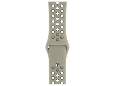 Bracelet sport Nike de 40mm pour montre Apple Watch - Brouillard d'épinette / Vintage Lichen, petit et moyen