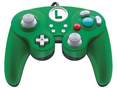 Manette de combat câblé Pro de PDP pour Nintendo Switch - Luigi