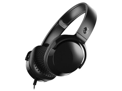 Skullcandy Riff On-Ear Wired Headphones with Microphone - Black