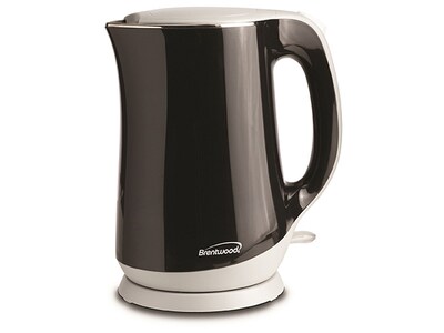 Brentwood Cool Touch 1.7L Stainless Kettle, Black