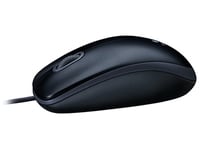 Logitech M100 Wired Optical Mouse - Black