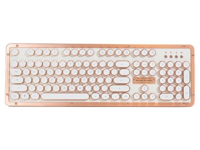 Azio Retro Typewriter Bluetooth® & Wired Keyboard - Posh