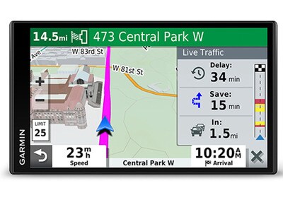 GPS à commande vocale, écran de 6,95 po et alertes de circulation DriveSmart™ 65 de Garmin