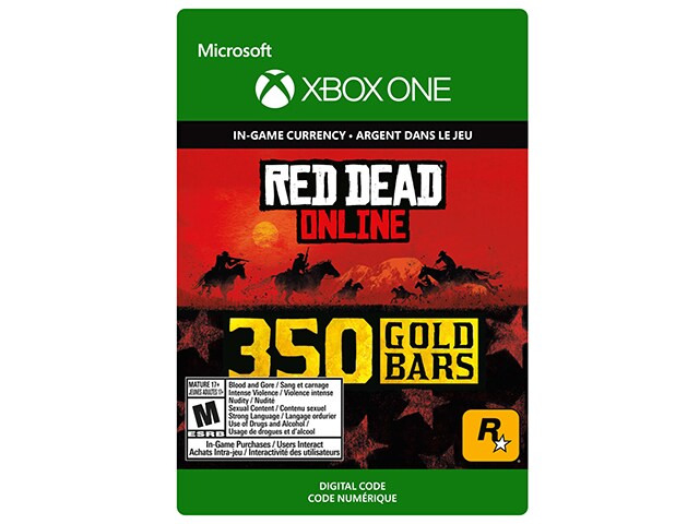 Red Dead Redemption 2: 350 Gold Bars (Code Electronique) pour Xbox One