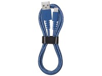 VITAL 1.2m (4’) Lightning-to-USB Fabric Charge & Sync Cable - Blue