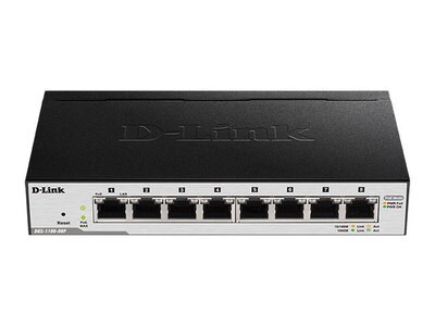 D-Link DGS-1100-08P/RE Commutateur PoE Gigabit à 8 ports EasySmart - Remis à neuf