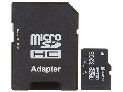 myself Assert arc VITAL 32GB microSDHC UHS-I Class 10 Memory Card with SD Adapter
