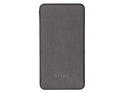 VITAL 15,000mAh Power Bank with Qualcomm® Quick Charge™ Technology - Fabric Finish