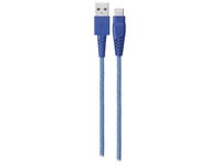 VITAL 1.2m (4’) USB Type-C™-to-USB Charge & Sync Fabric Cable - Blue