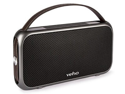 Haut-parleur Bluetooth® sans fil résistant à l’eau M7 Mode Retro de Veho - noir