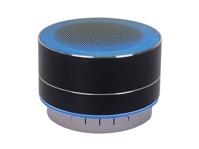 Haut-parleur Bluetooth® portable en aluminium de M Urban - noir
