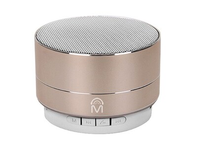 Haut-parleur Bluetooth® portable en aluminium de M Urban - doré